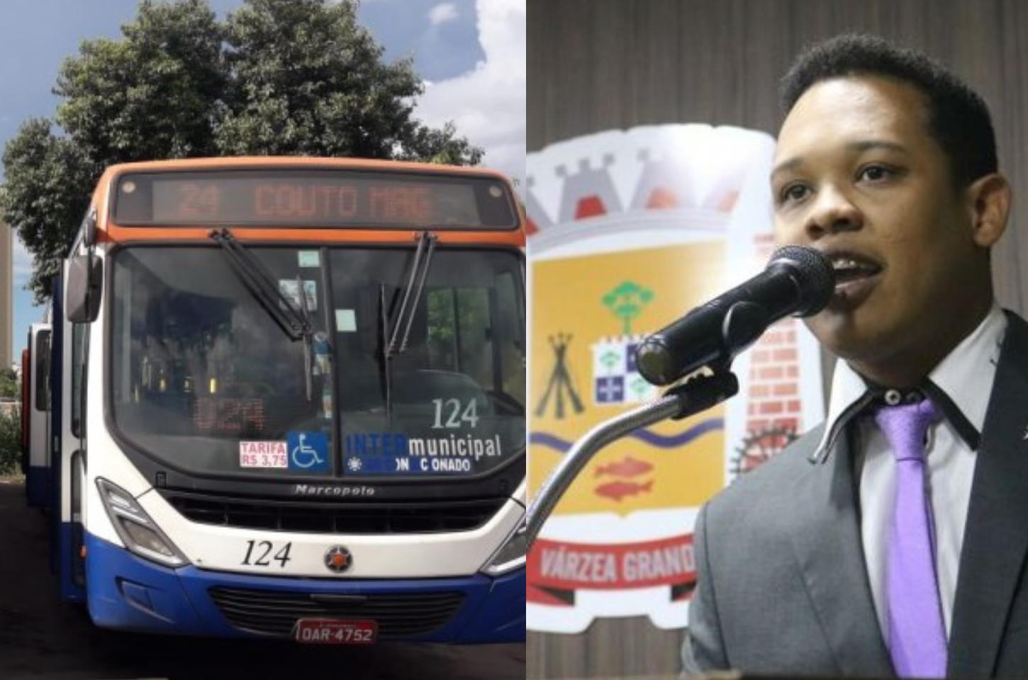 Vereador Caio Cordeiro (PL) cobra empresa União Transporte após denúncias de ônibus quebrados em Várzea Grande (MT)